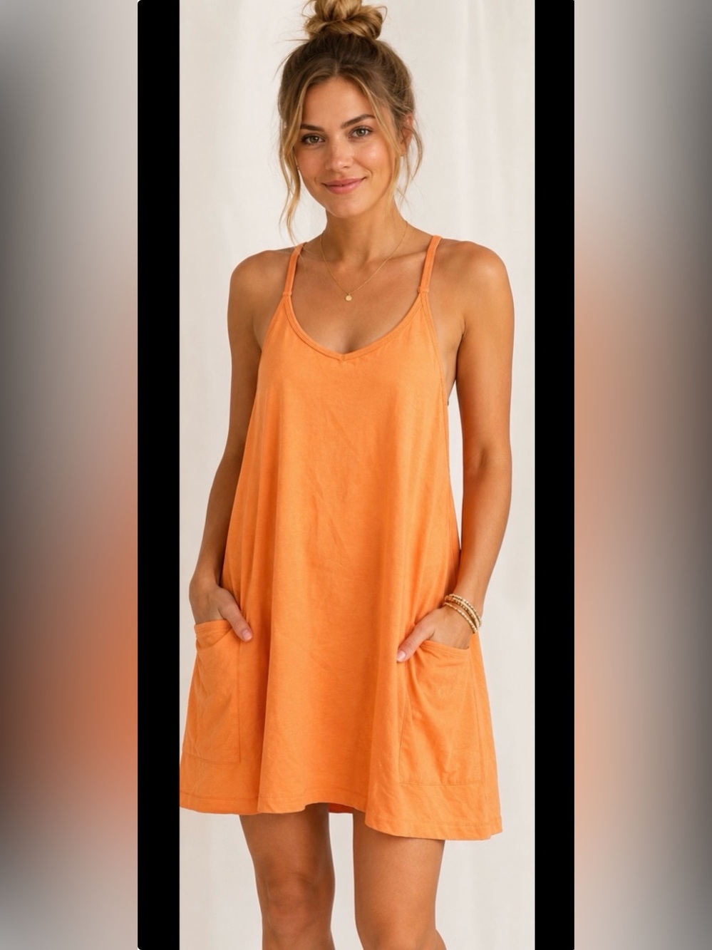 Lightweight Orange Pocket Tank Mini